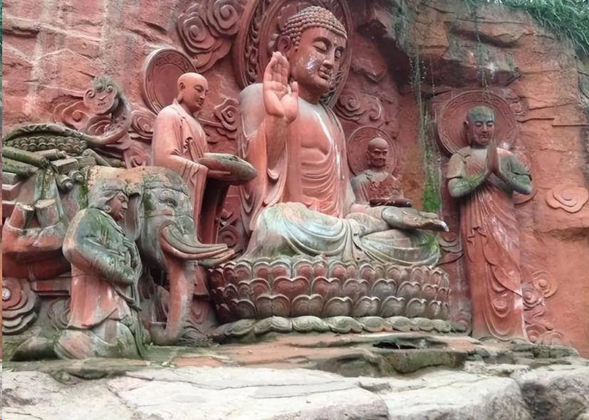 stone carved buddha statue