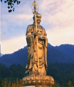 99-meter-high Tibetan Bodhisattva statue at Jiuhua Mountain, Anhui